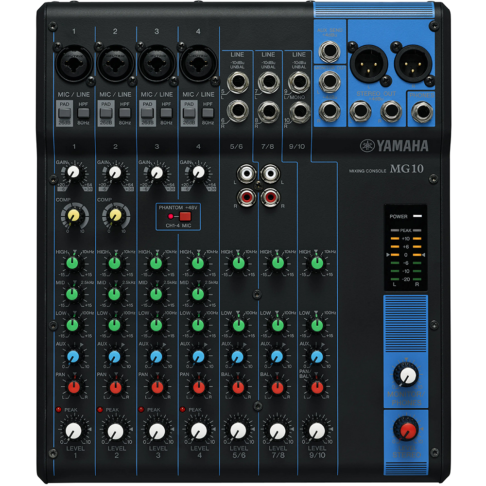 Yamaha MG10 10-Channel Analogue Mixer - Image 1