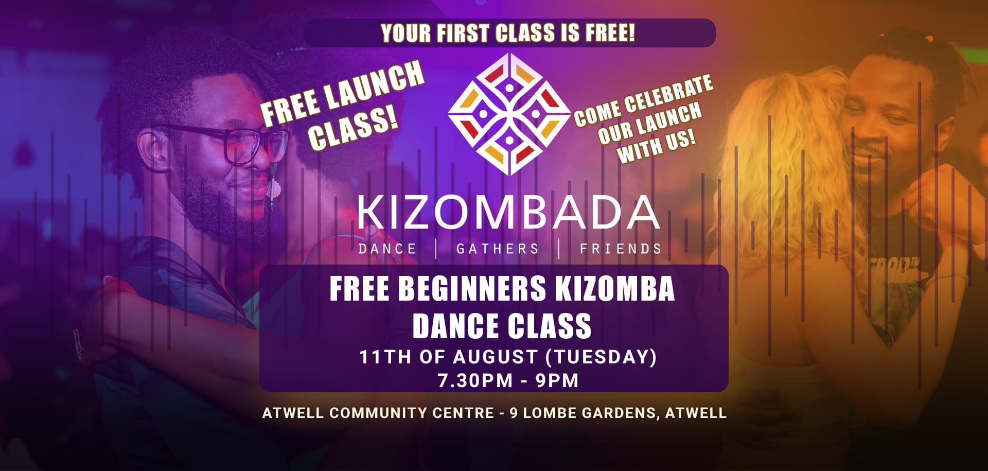 Kizombada Atwell Launch | Free Beginners Kizomba Dance Class